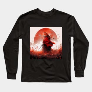 Samurai Cat Long Sleeve T-Shirt